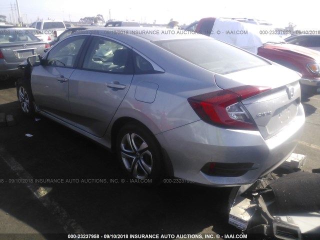 2HGFC2F58GH556810 - 2016 HONDA CIVIC LX SILVER photo 3