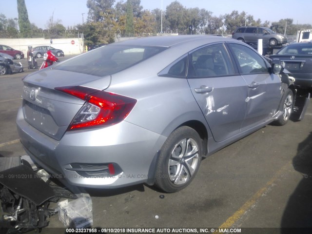 2HGFC2F58GH556810 - 2016 HONDA CIVIC LX SILVER photo 4