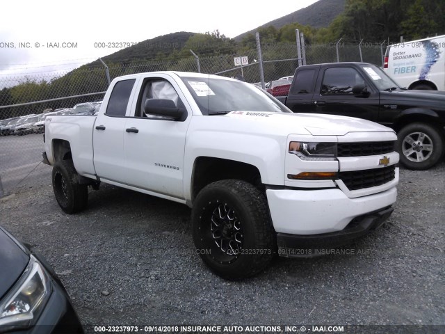 1GCVKPEC0JZ345733 - 2018 CHEVROLET SILVERADO K1500 CUSTOM WHITE photo 1