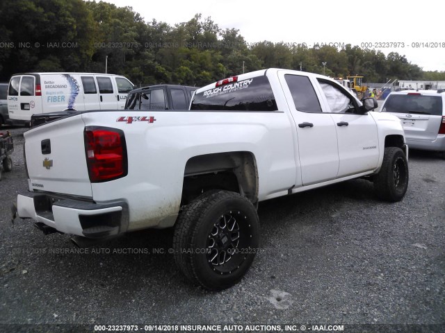 1GCVKPEC0JZ345733 - 2018 CHEVROLET SILVERADO K1500 CUSTOM WHITE photo 4