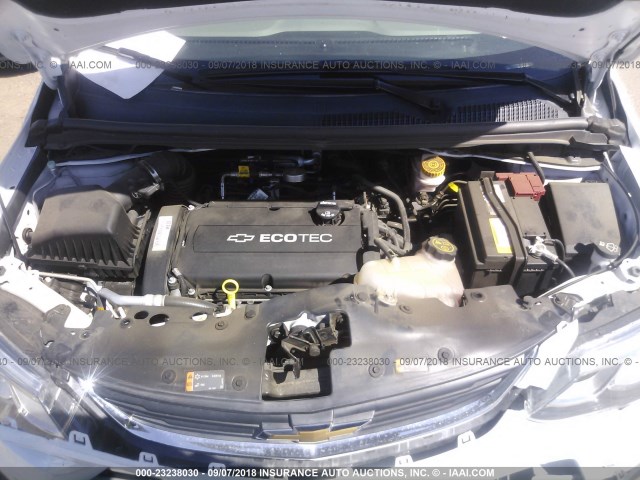 1G1JB5SH8H4158159 - 2017 CHEVROLET SONIC LS 白色 照片 10