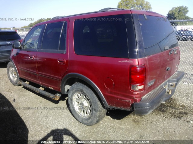 1FMRU1563YLB43237 - 2000 FORD EXPEDITION XLT RED photo 3