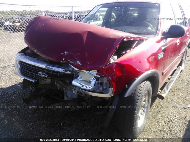 1FMRU1563YLB43237 - 2000 FORD EXPEDITION XLT RED photo 6