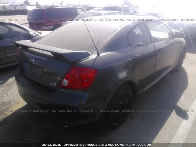 JTKDE177770191267 - 2007 TOYOTA SCION TC 灰色 照片 4