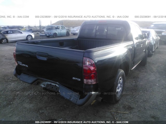 5TETX22N57Z404743 - 2007 TOYOTA TACOMA ACCESS CAB Schwarz Foto 4