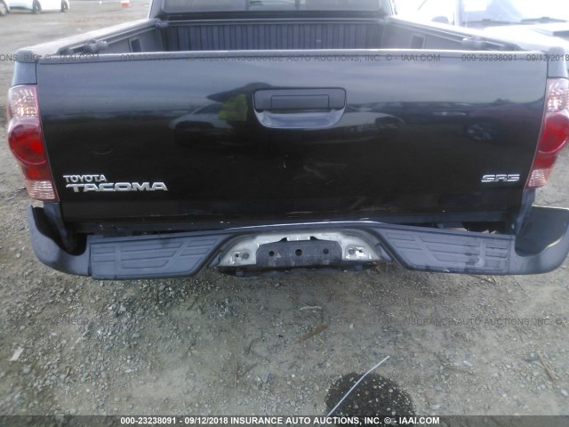 5TETX22N57Z404743 - 2007 TOYOTA TACOMA ACCESS CAB Schwarz Foto 6