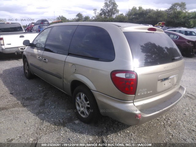 2D4GP44L83R101449 - 2003 DODGE GRAND CARAVAN SPORT BEIGE photo 3