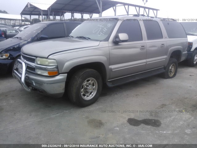 3GNGK26G51G239220 - 2001 CHEVROLET SUBURBAN K2500 Champagne photo 2