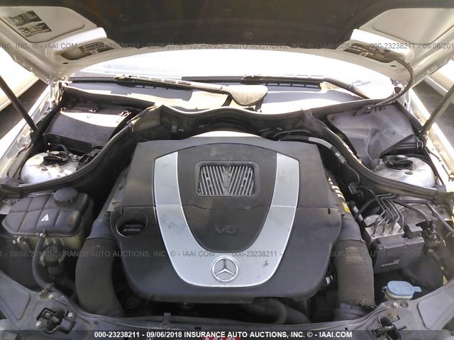 WDBRF52H66F833845 - 2006 MERCEDES-BENZ C GENERATION 2006 230 SILVER photo 10