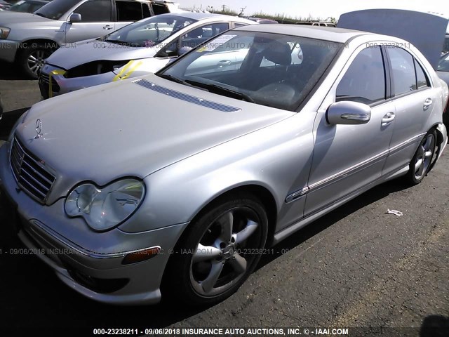 WDBRF52H66F833845 - 2006 MERCEDES-BENZ C GENERATION 2006 230 SILVER photo 2