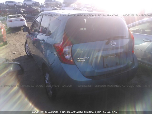 3N1CE2CP2GL398265 - 2016 NISSAN VERSA NOTE S/S PLUS/SV/SL/SR BLUE photo 3