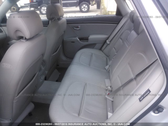 KMHFC46F07A215205 - 2007 HYUNDAI AZERA SE/LIMITED SILVER photo 8