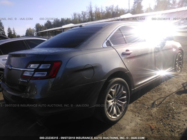 1FAHP2F83DG103455 - 2013 FORD TAURUS LIMITED GRAY photo 4