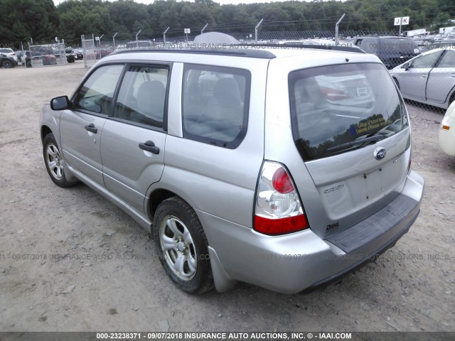 JF1SG63687H702351 - 2007 SUBARU FORESTER 2.5X/SPORTS 2.5X SILVER photo 3