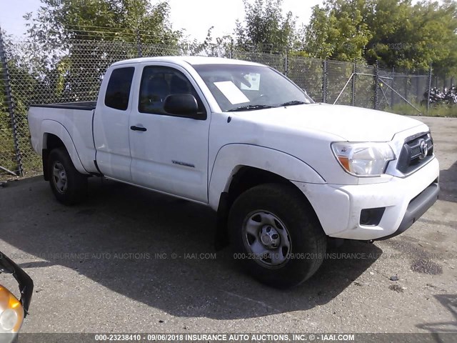 5TFTX4GN9DX024764 - 2013 TOYOTA TACOMA PRERUNNER ACCESS CAB WHITE photo 1