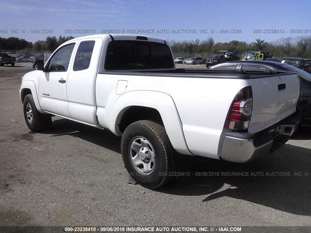 5TFTX4GN9DX024764 - 2013 TOYOTA TACOMA PRERUNNER ACCESS CAB WHITE photo 3