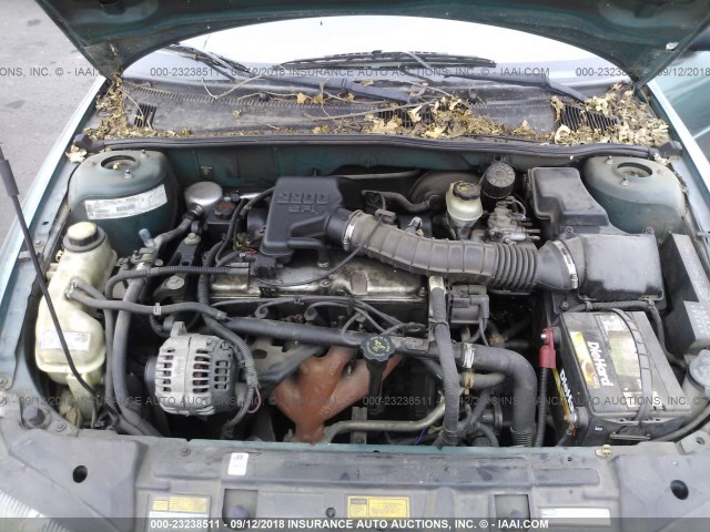 1G1JC1244W7300375 - 1998 CHEVROLET CAVALIER RS GREEN photo 10