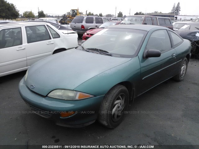 1G1JC1244W7300375 - 1998 CHEVROLET CAVALIER RS GREEN photo 2