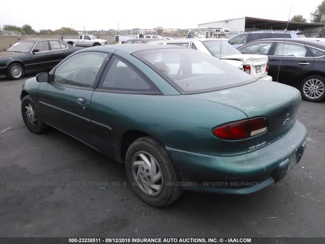 1G1JC1244W7300375 - 1998 CHEVROLET CAVALIER RS GREEN photo 3