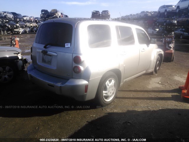 3GNDA13D17S598631 - 2007 CHEVROLET HHR LS SILVER photo 4