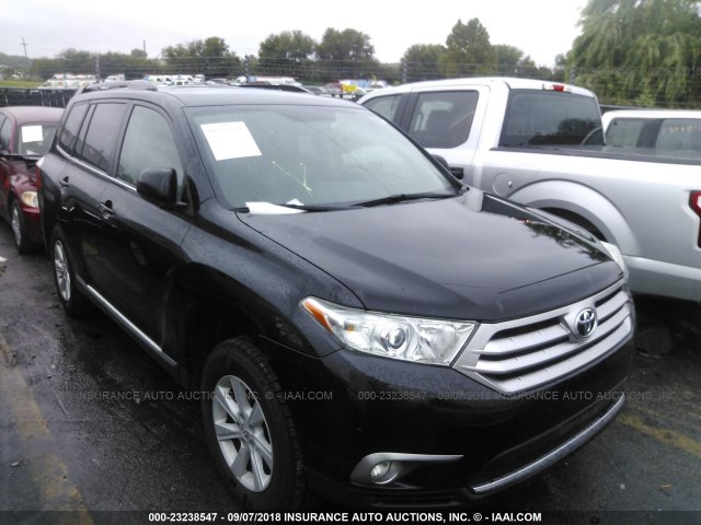 5TDBK3EH8DS214451 - 2013 TOYOTA HIGHLANDER PLUS/SE BLACK photo 1