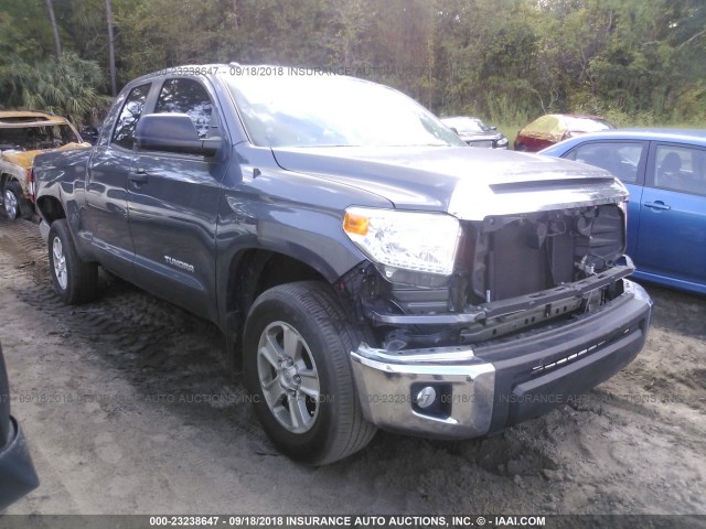 5TFRM5F18HX121547 - 2017 TOYOTA TUNDRA DOUBLE CAB SR/SR5 GRAY photo 1