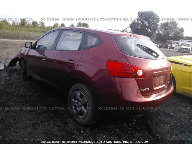 JN8AS58V99W172232 - 2009 NISSAN ROGUE S/SL RED photo 3