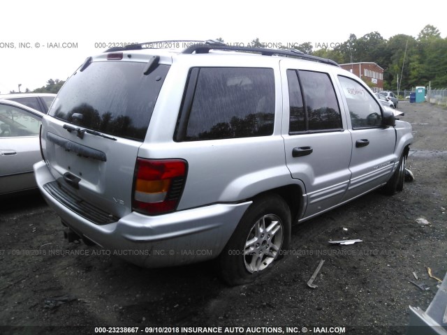 1J4GW48N94C141958 - 2004 JEEP GRAND CHEROKEE LAREDO/COLUMBIA/FREEDOM 银色 照片 4