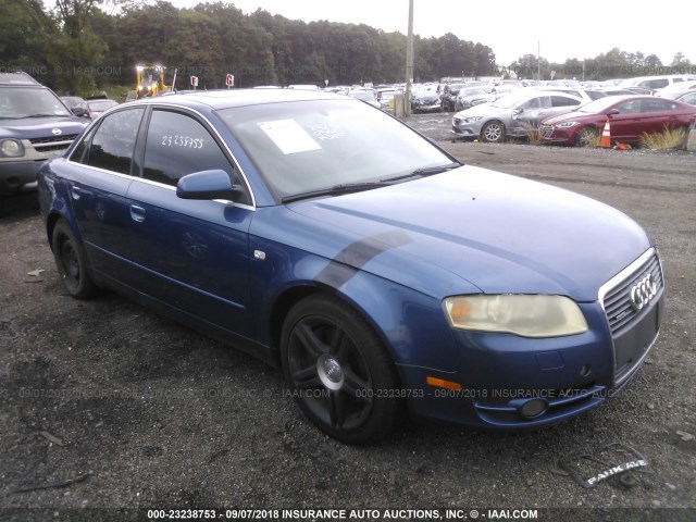 WAUDF68E45A439252 - 2005 AUDI A4 2.0T QUATTRO BLUE photo 1