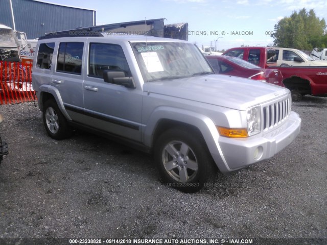 1J8HG48K77C650098 - 2007 JEEP COMMANDER SILVER photo 1