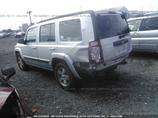 1J8HG48K77C650098 - 2007 JEEP COMMANDER SILVER photo 3