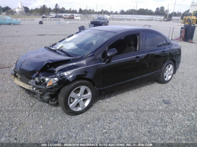 19XFA1F69BE045151 - 2011 HONDA CIVIC LX-S BLACK photo 2