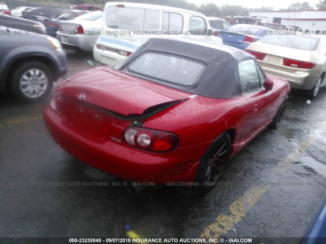 JM1NB353810217222 - 2001 MAZDA MX-5 MIATA LS RED photo 4