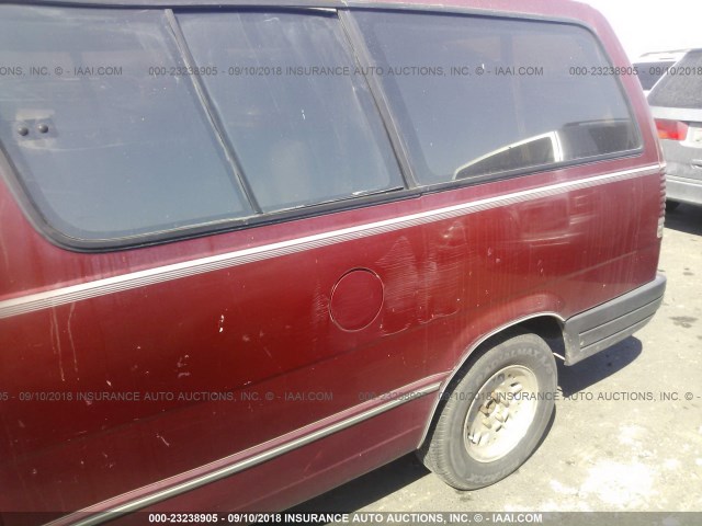 1FMDA31U1VZC16309 - 1997 FORD AEROSTAR RED photo 6