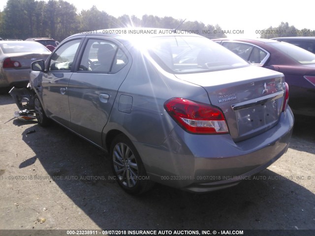 ML32F3FJ5JHF07087 - 2018 MITSUBISHI MIRAGE G4 ES Gris foto 3