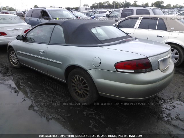 1C3EL55R75N658172 - 2005 CHRYSLER SEBRING TOURING GRAY photo 3