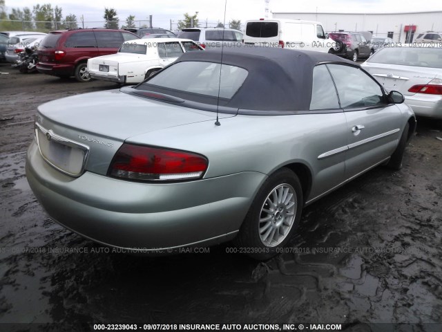 1C3EL55R75N658172 - 2005 CHRYSLER SEBRING TOURING GRAY photo 4