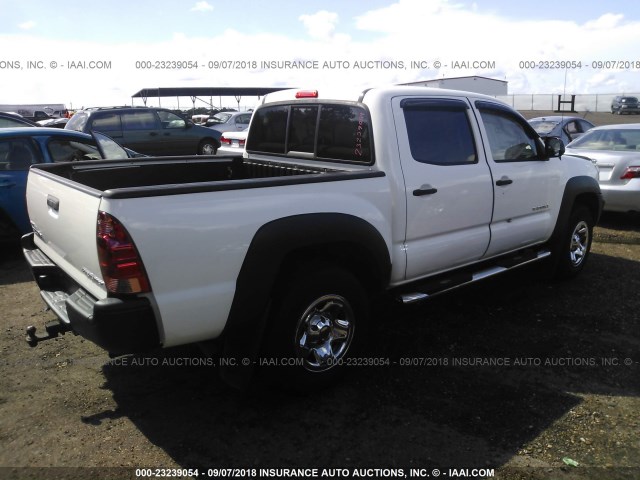 5TFJX4GN4FX045239 - 2015 TOYOTA TACOMA DOUBLE CAB PRERUNNER WHITE photo 4