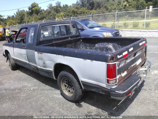 1GCCS19Z9N0149447 - 1992 CHEVROLET S TRUCK S10 BLACK photo 3