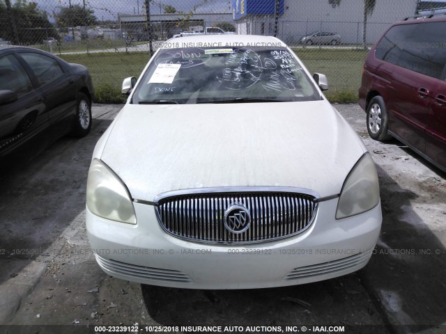 1G4HD572X6U254937 - 2006 BUICK LUCERNE CXL WHITE photo 6