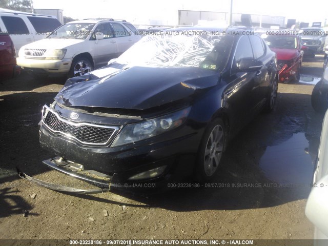 KNAGR4A63B5139038 - 2011 KIA OPTIMA SX BLACK photo 2