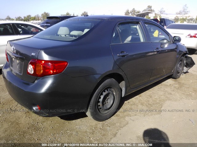 JTDBL40E499084657 - 2009 TOYOTA COROLLA LE/XLE GRAY photo 4