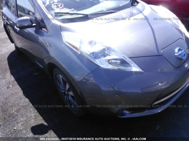 1N4AZ0CP2FC326723 - 2015 NISSAN LEAF S/SV/SL SILVER photo 1