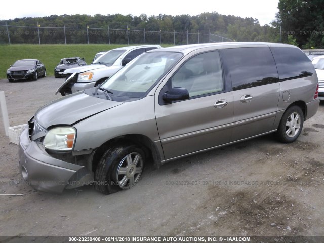 2MRZA21245BJ02002 - 2005 MERCURY MONTEREY CONVENIENCE BROWN photo 2