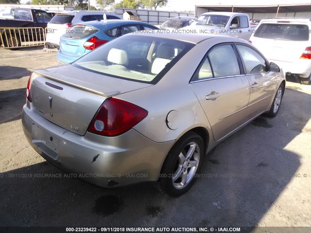 1G2ZG58N374226251 - 2007 PONTIAC G6 SE TAN photo 4