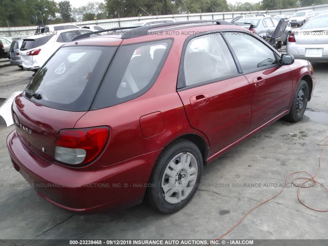 JF1GG65583G812990 - 2003 SUBARU IMPREZA TS 红色 照片 4