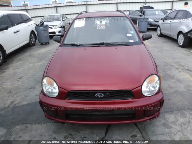 JF1GG65583G812990 - 2003 SUBARU IMPREZA TS 红色 照片 6
