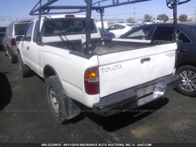 4TASM92N2YZ676530 - 2000 TOYOTA TACOMA XTRACAB PRERUNNER WHITE photo 3