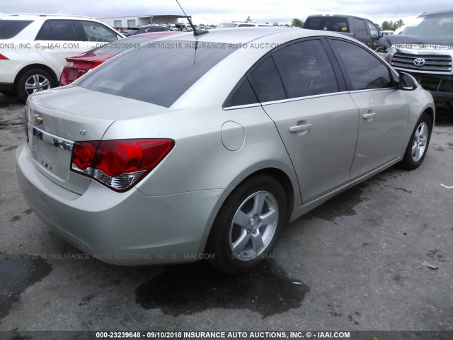 1G1PC5SBXE7271723 - 2014 CHEVROLET CRUZE LT TAN photo 4