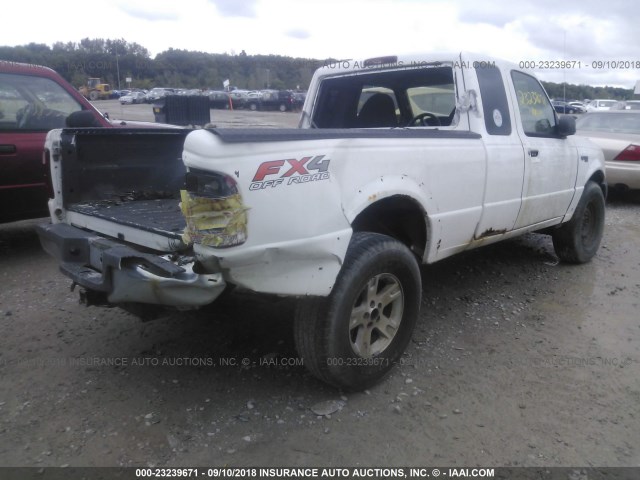 1FTZR45E83PB87752 - 2003 FORD RANGER SUPER CAB WHITE photo 4